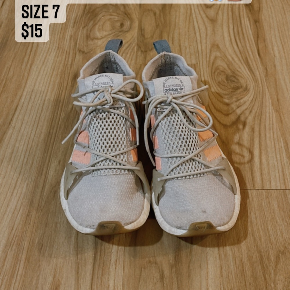 Adidas sneakers! Cute color scheme for workout or every day look!